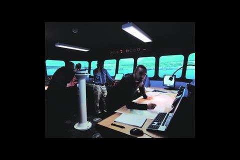 One of the state-of-the-art ship simulators. 